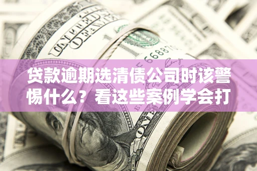 济南贷款逾期选清债公司时该警惕什么？看这些案例学会打翻身仗