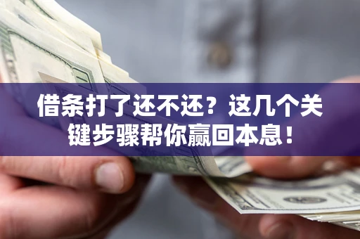 济南借条打了还不还？这几个关键步骤帮你赢回本息！