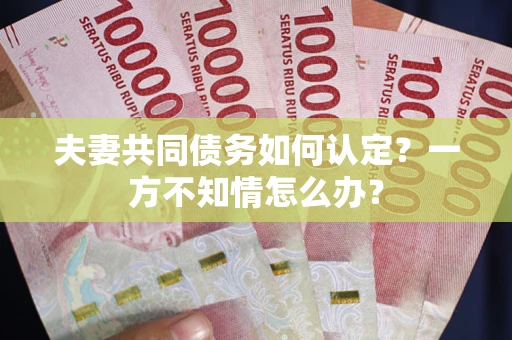 济南夫妻共同债务如何认定？一方不知情怎么办？