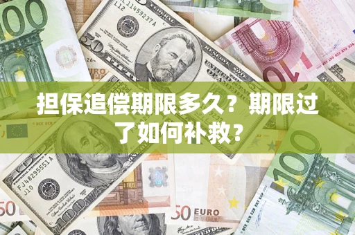 济南担保追偿期限多久？期限过了如何补救？