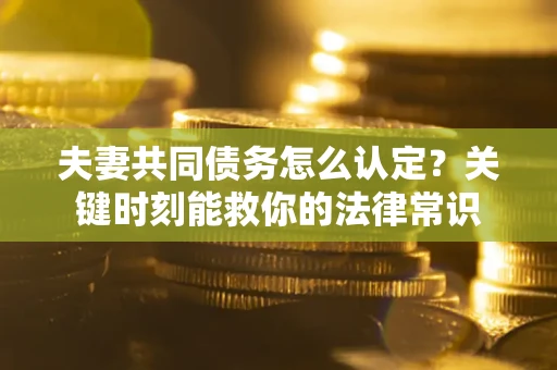 济南夫妻共同债务怎么认定？关键时刻能救你的法律常识